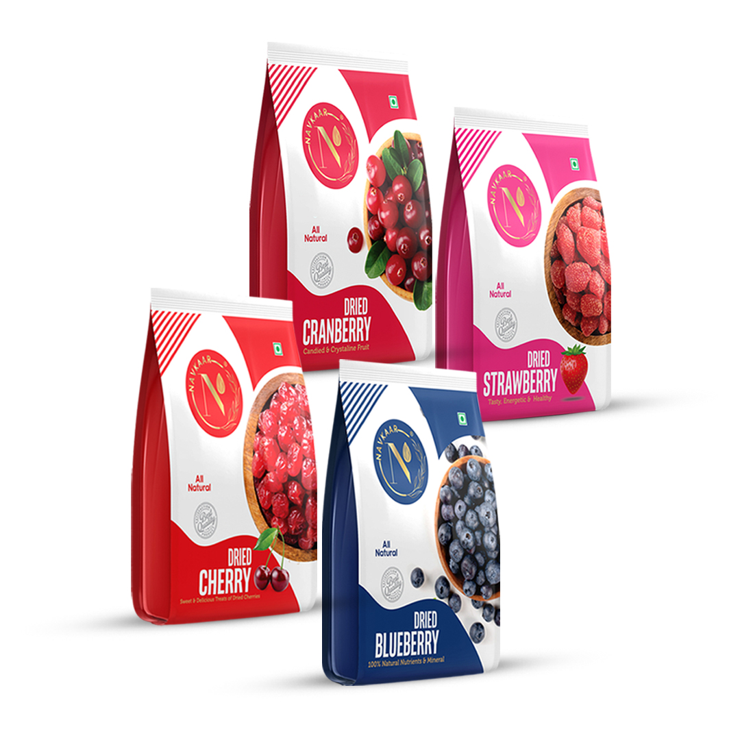 Blueberry Strawberry Cranberry Cherry Combo Pack