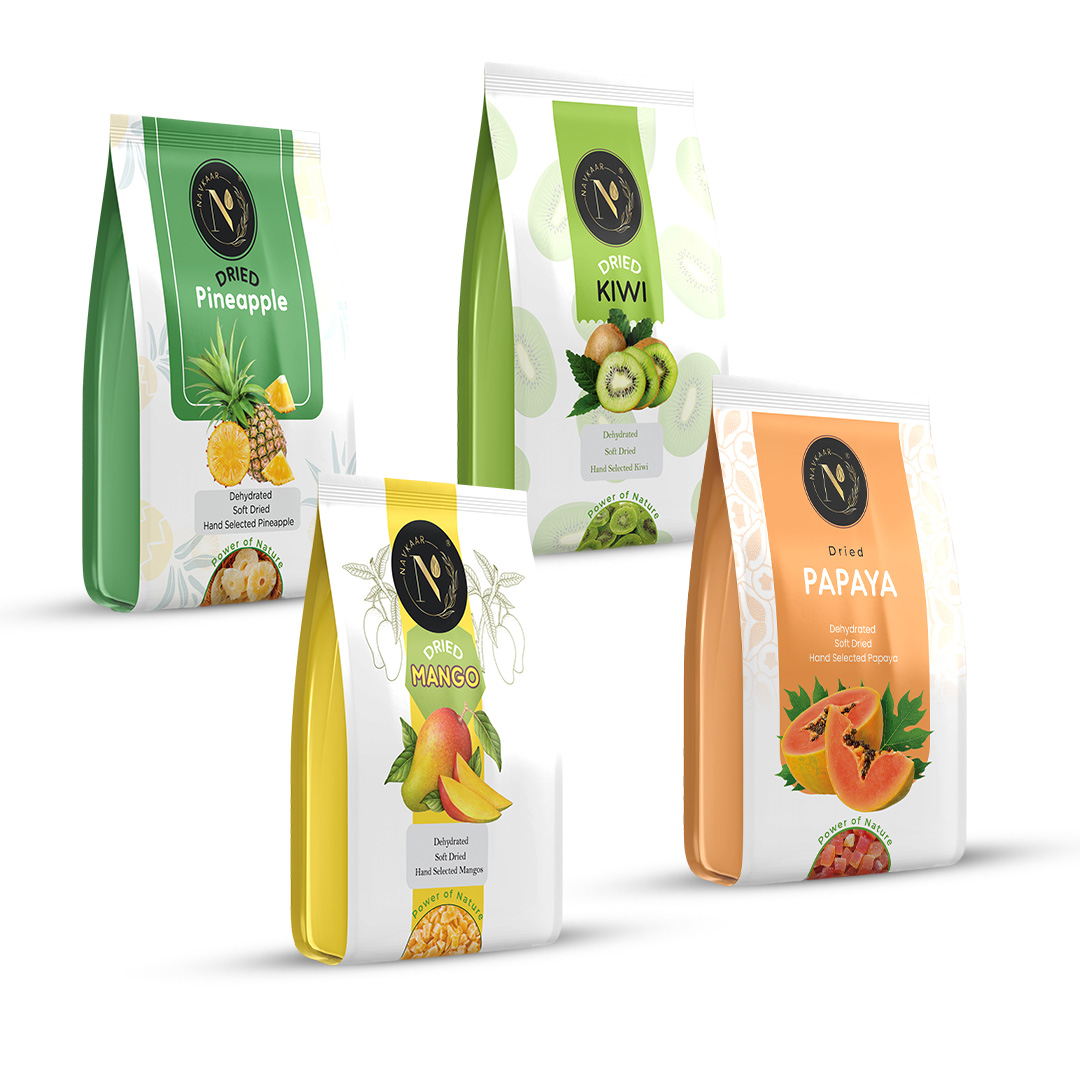 Navkaar Kiwi Mango Pineapple Papaya Combo Pack