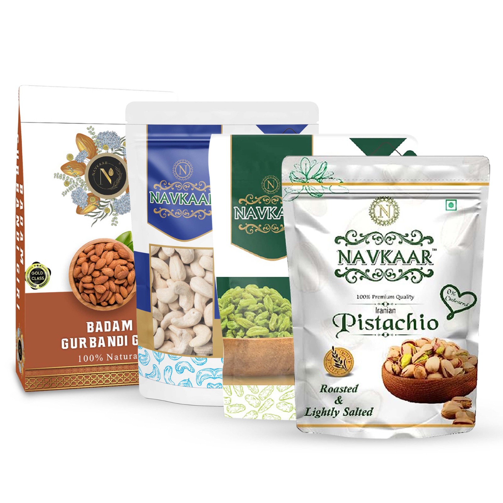 Almond Cashew Raisin Pistachio Combo Pack